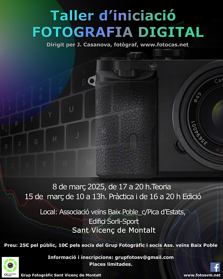 Taller d'iniciació Fotografia Digital